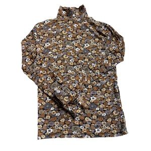 Antik Batik Floral Patterned turtleneck 14% wool